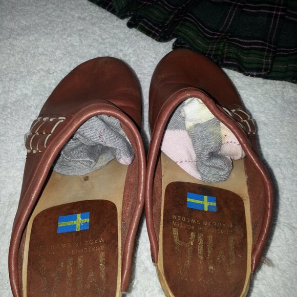 Vintage 1980s MIA Swedish Wood Clogs - Picture 11 of 12